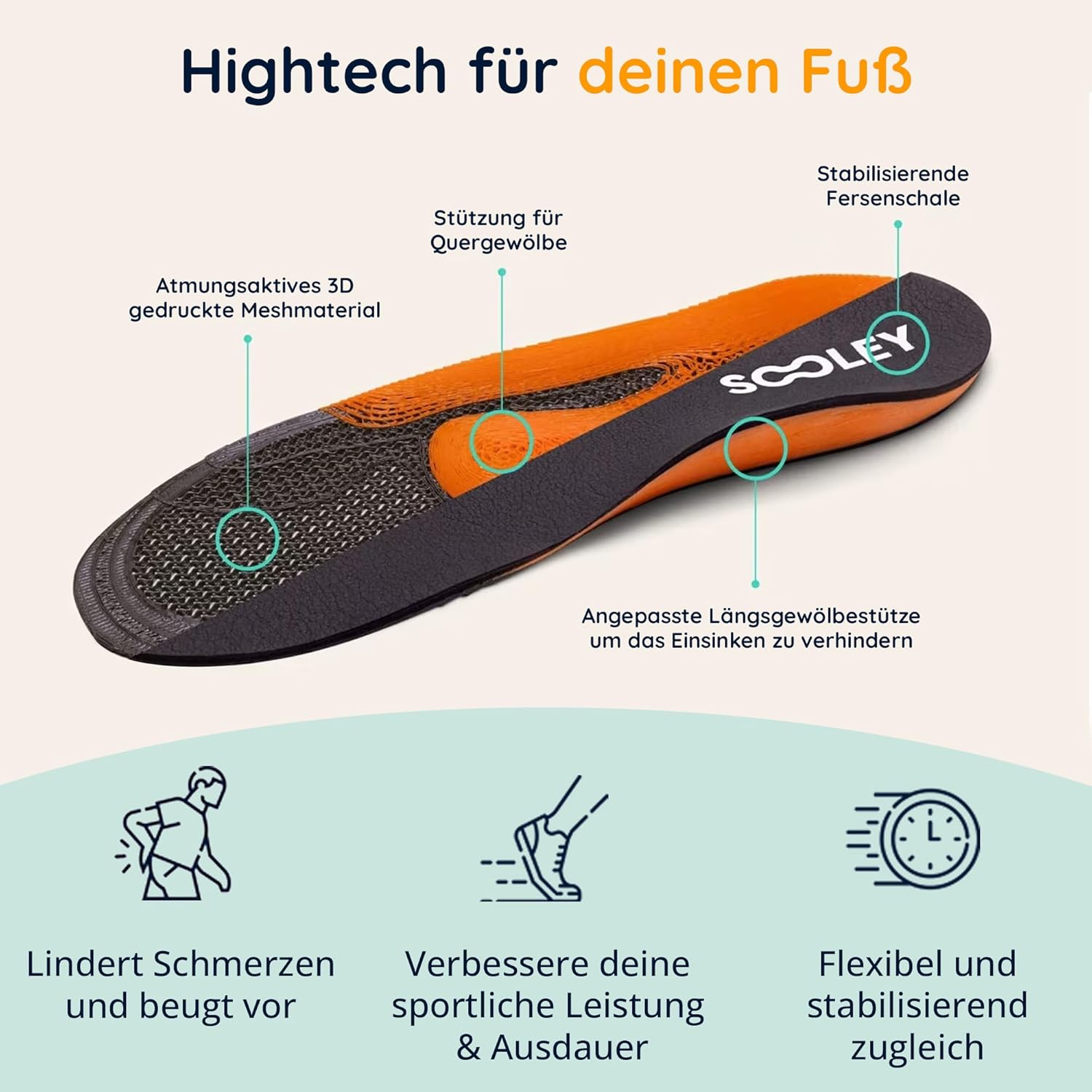 Einlagen nach Maß - Sooley